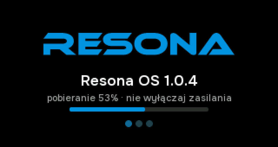 Pobieranie aktualizacji z paskiem postępu
