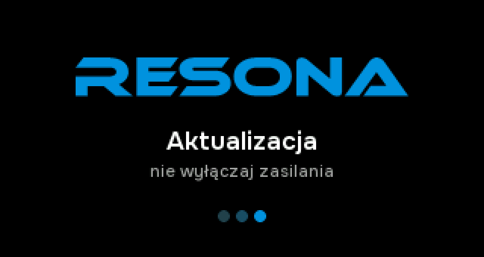 Aktualizacja przez Wi-Fi: radio pokazuje postęp na ekranie