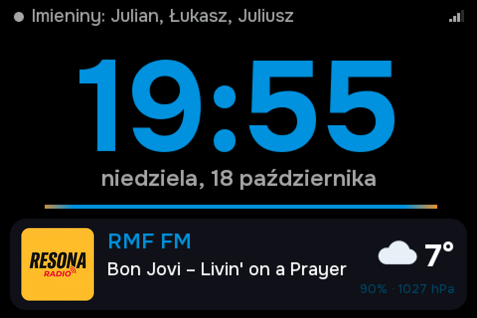 Układ Zegar na wyświetlaczu 480×320