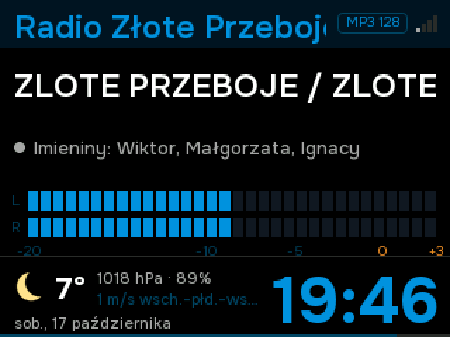 Układ Klasyczny+ na wyświetlaczu 320×240
