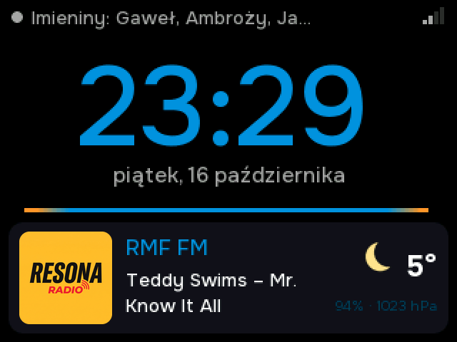 Układ Zegar na wyświetlaczu 320×240